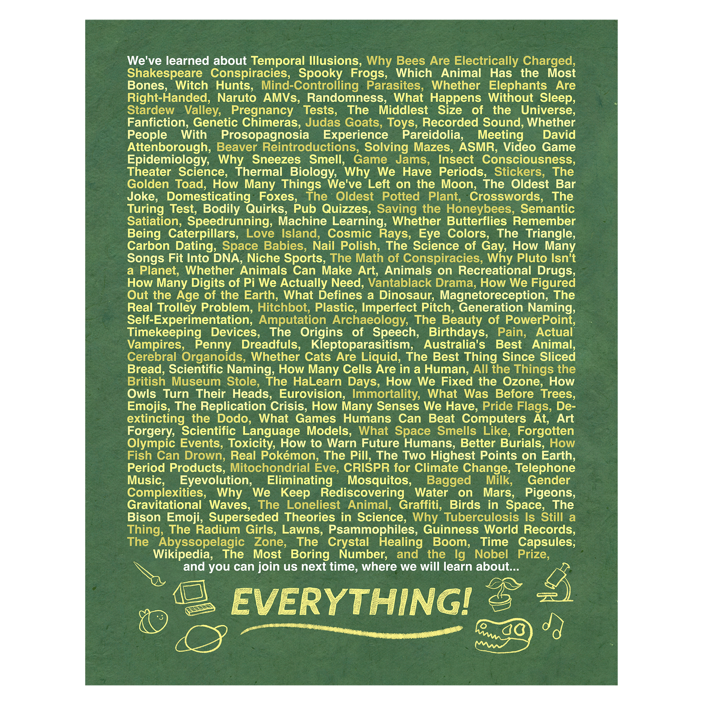 All Topics Year Two poster