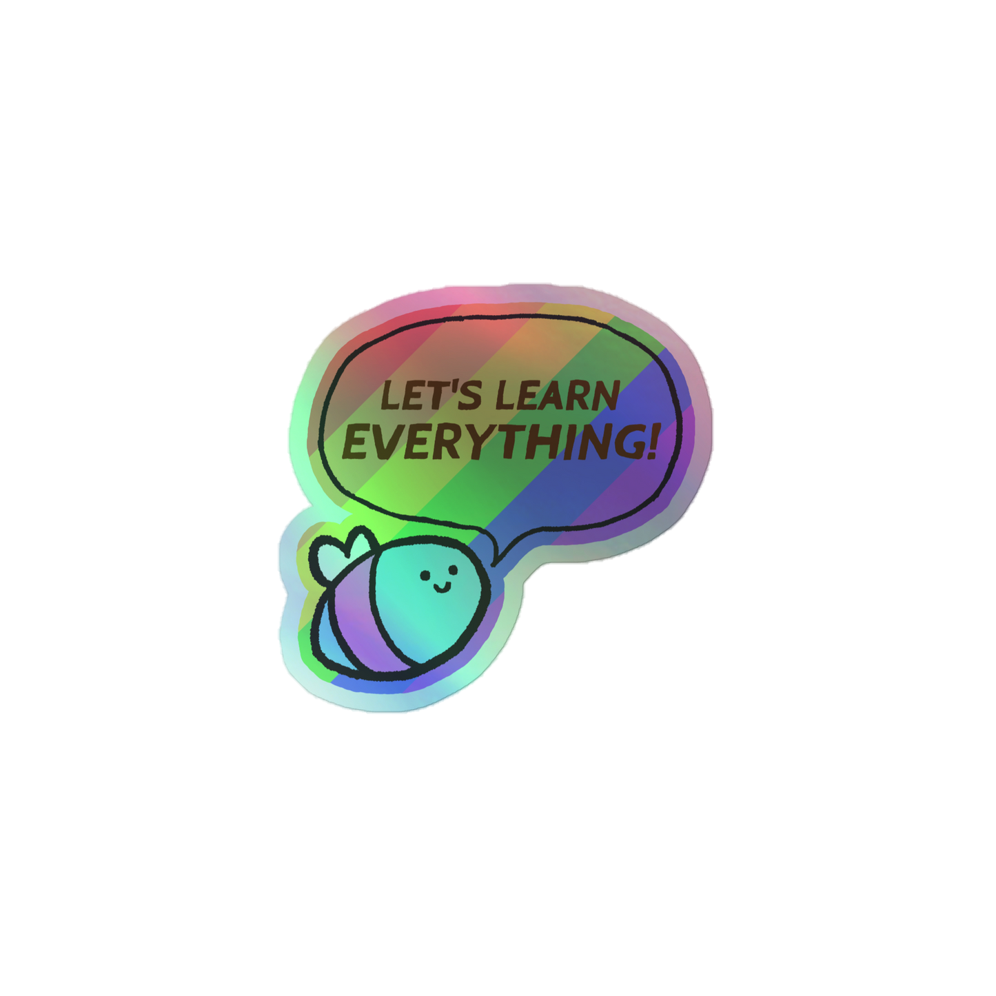 Bee Pride sticker (holo)