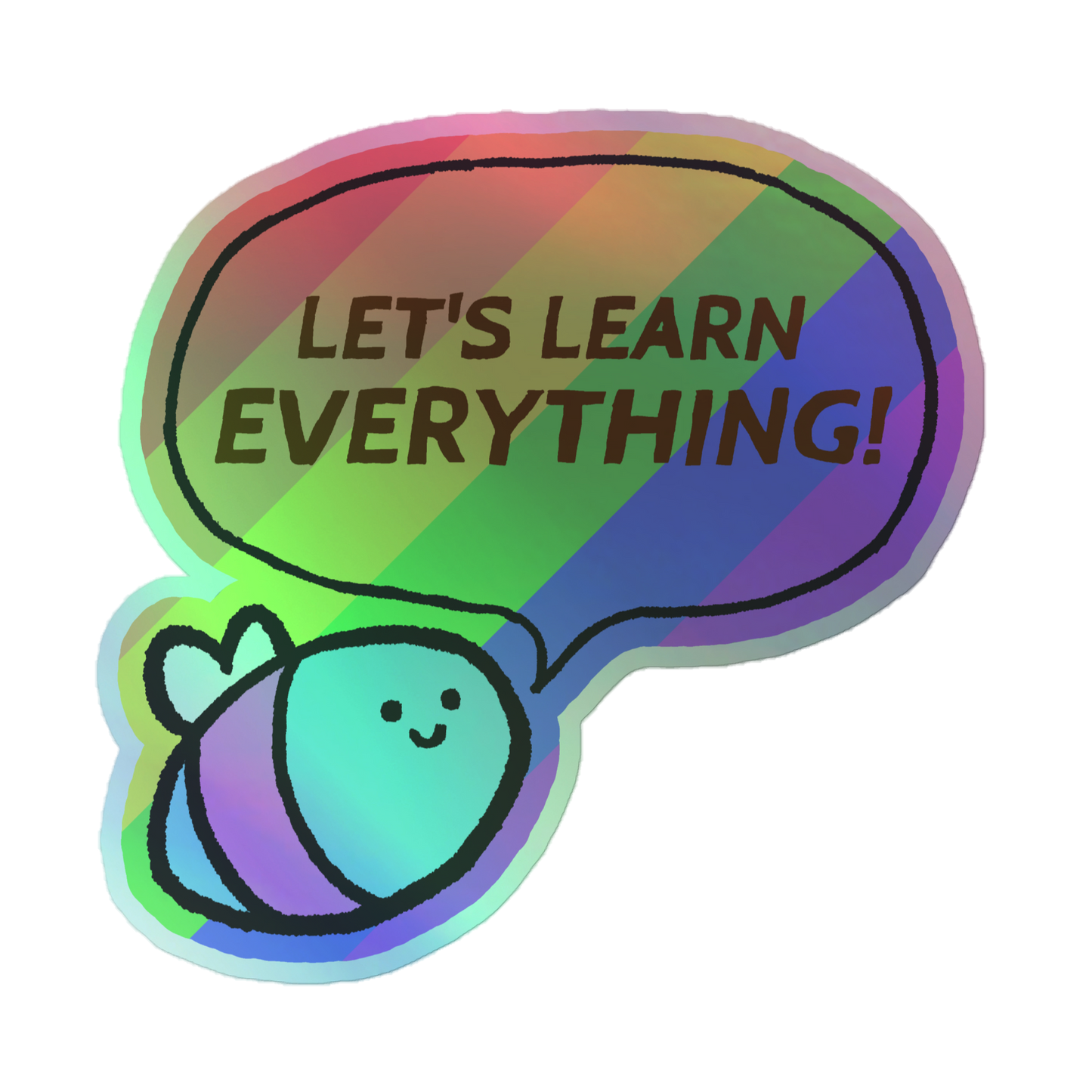 Bee Pride sticker (holo)