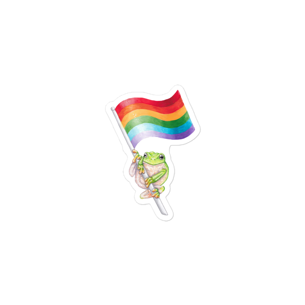 Frog Pride sticker