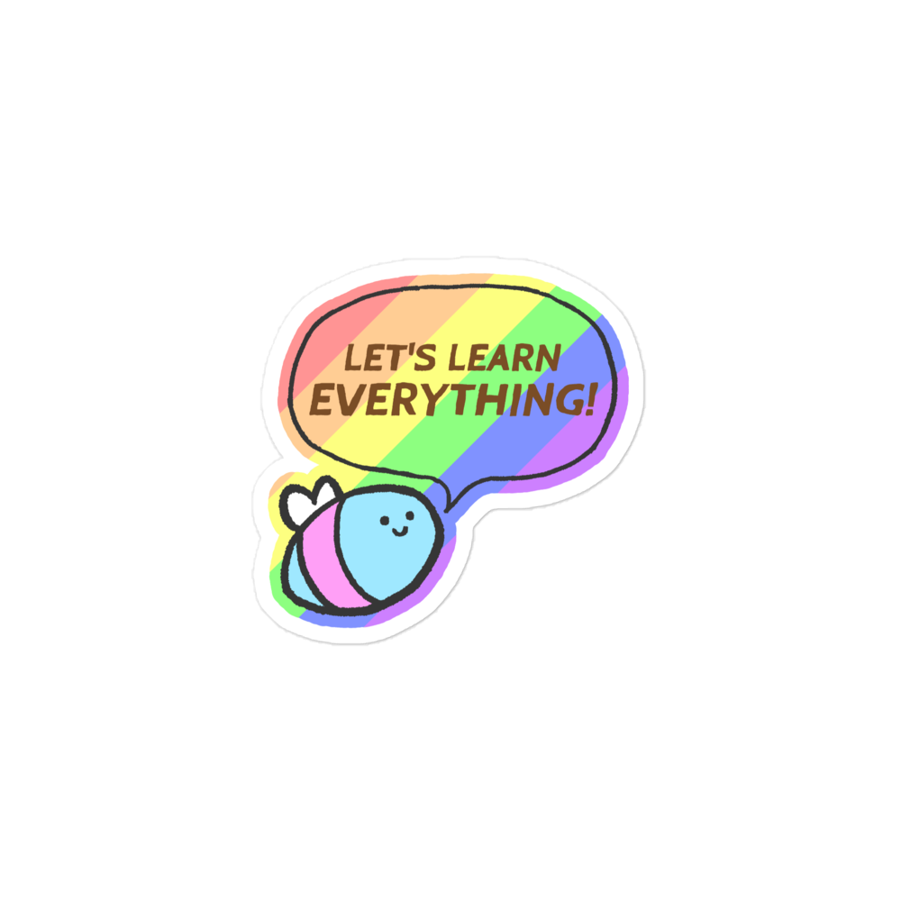 Bee Pride sticker