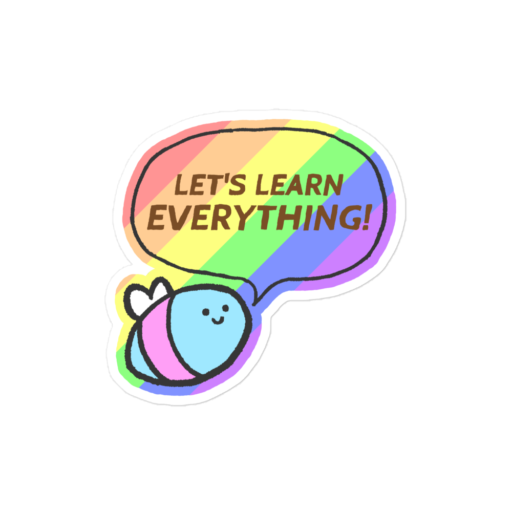 Bee Pride sticker