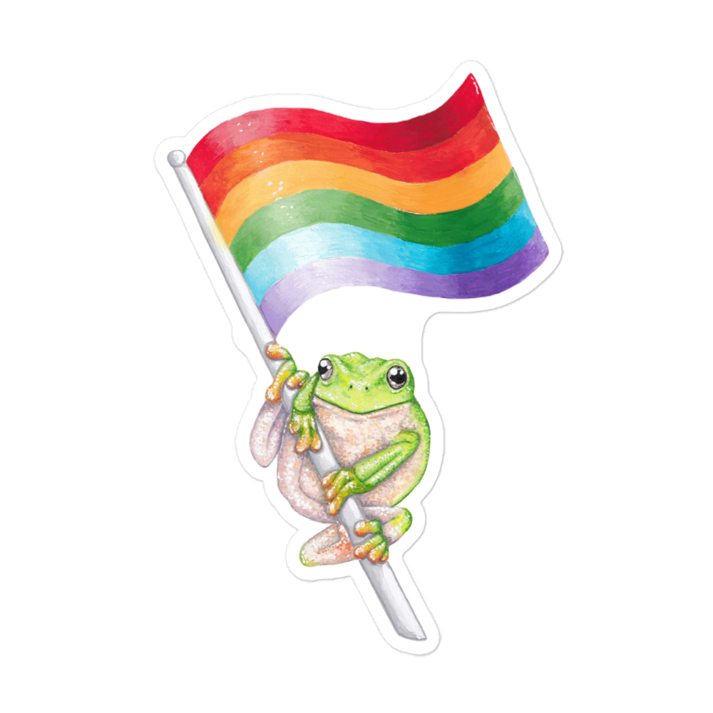 Frog Pride sticker