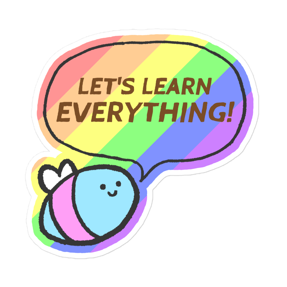 Bee Pride sticker