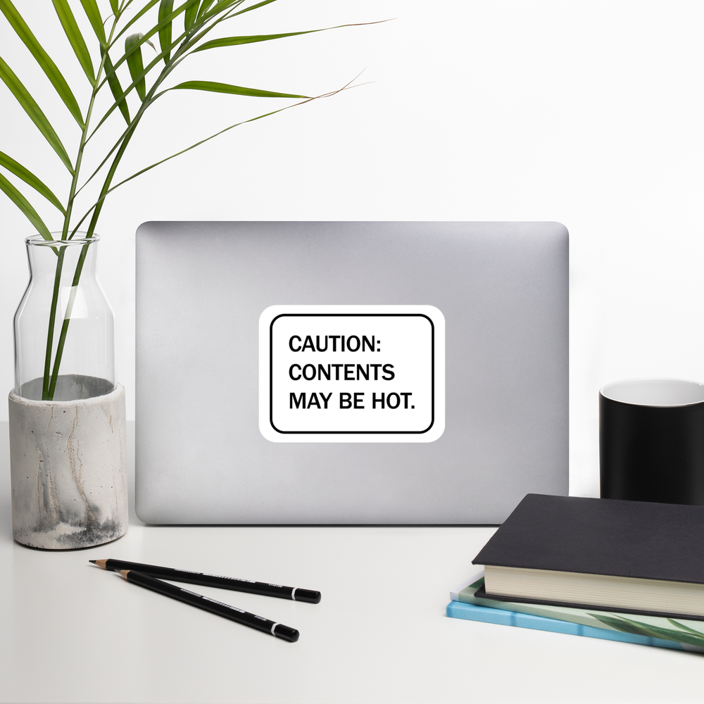 Contents May Be Hot sticker