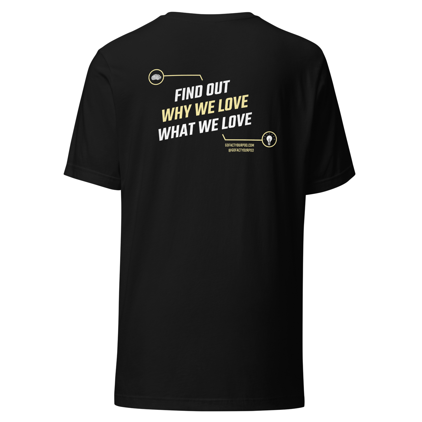 Go Fact Yourself logo T-shirt