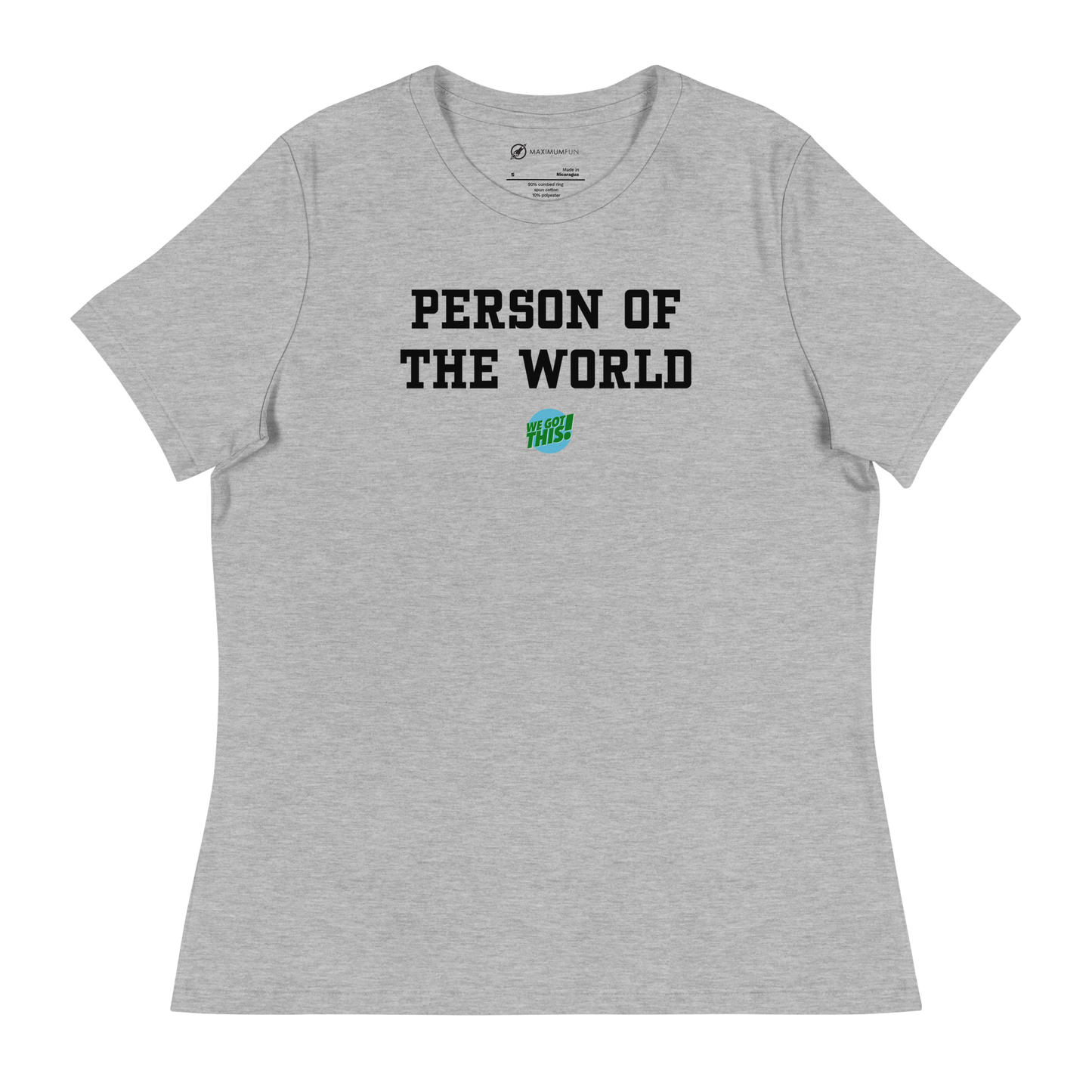 Person of the World T-shirt (fashion cut)