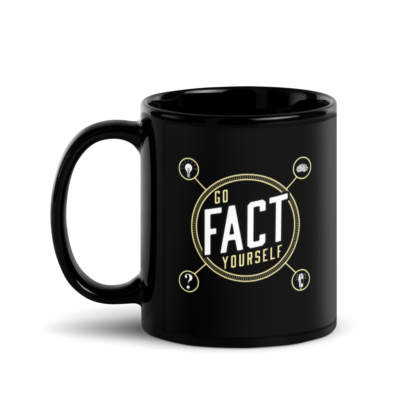 Go Fact Yourself logo mug