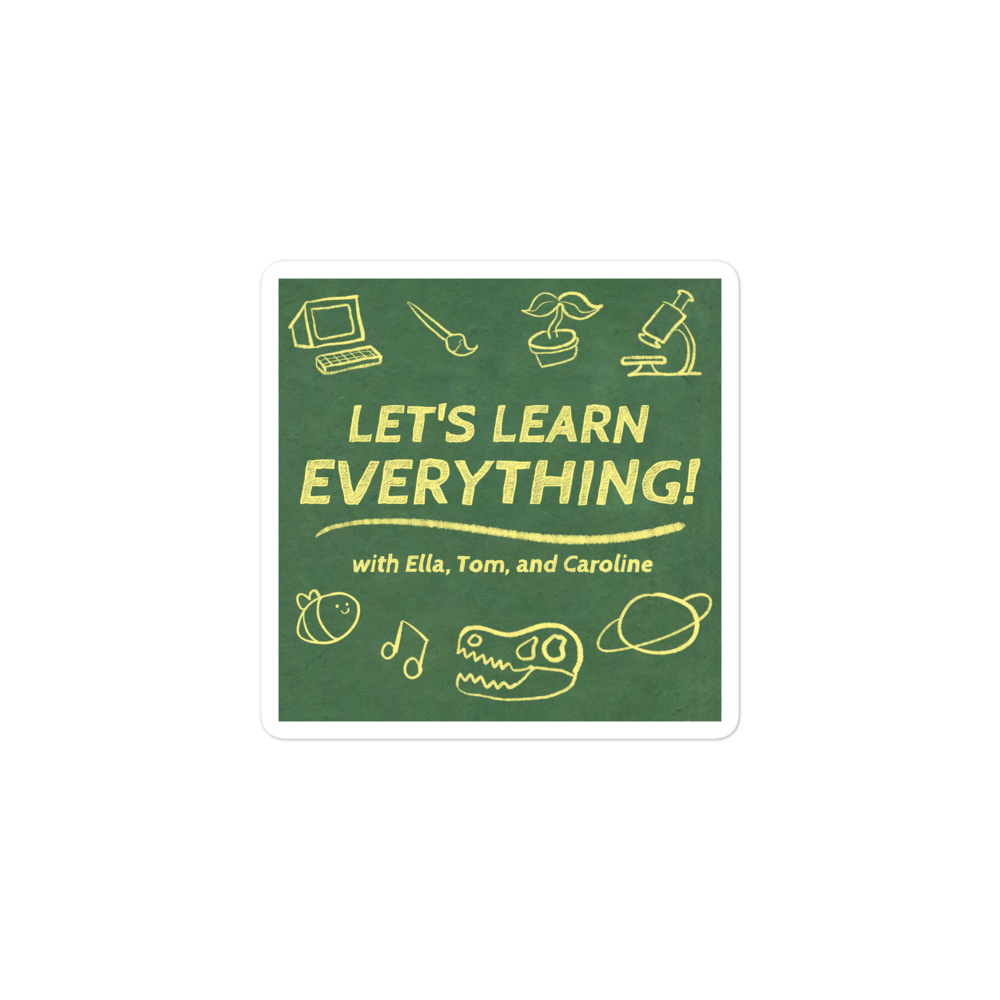 Let's Learn Everything! logo sticker