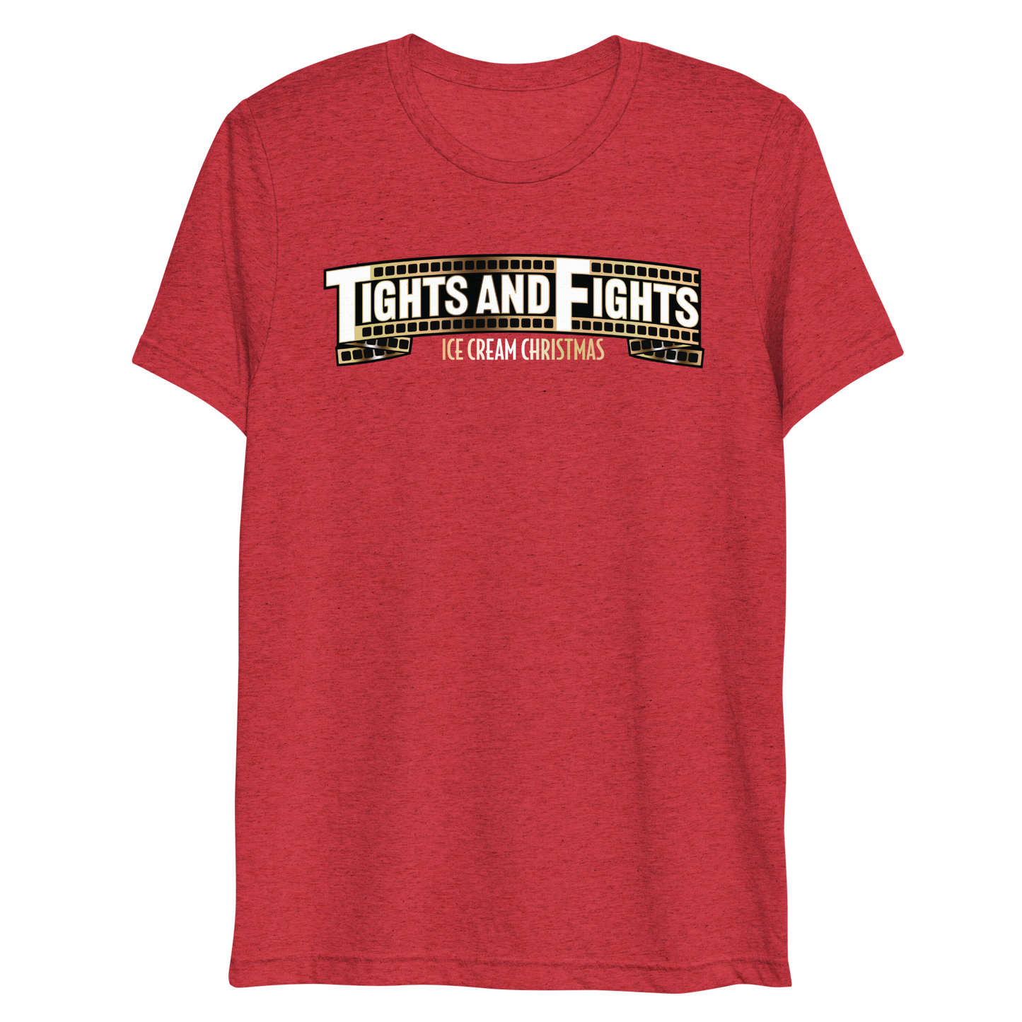 Ice Cream Christmas tri-blend T-shirt