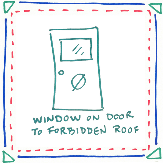 Window on Door to Forbidden Roof Naming Rights