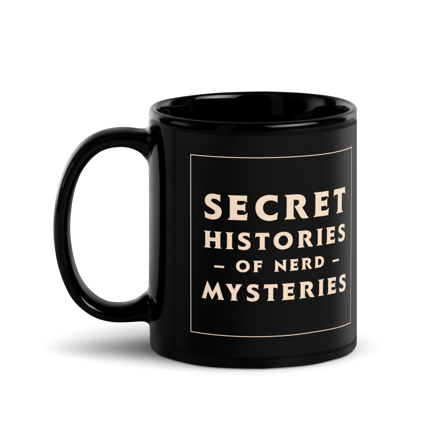 Secret Histories of Nerd Mysteries logo mug