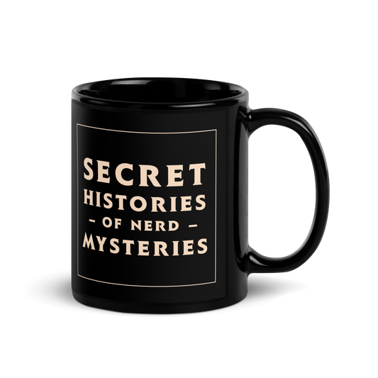 Secret Histories of Nerd Mysteries logo mug