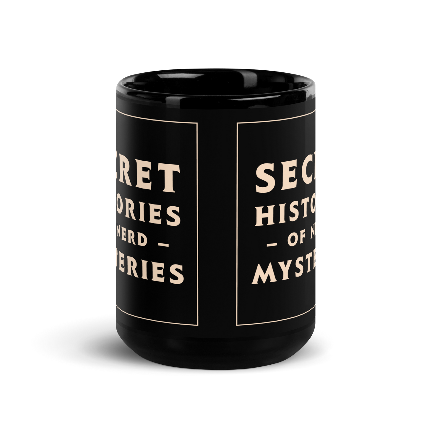 Secret Histories of Nerd Mysteries logo mug