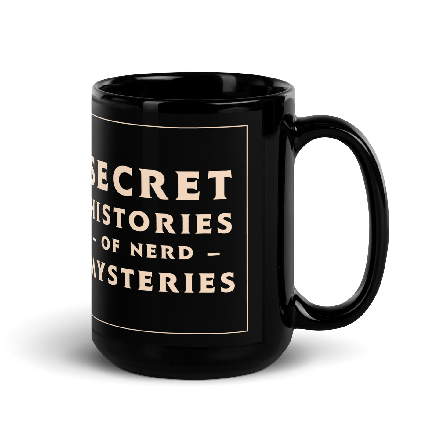 Secret Histories of Nerd Mysteries logo mug