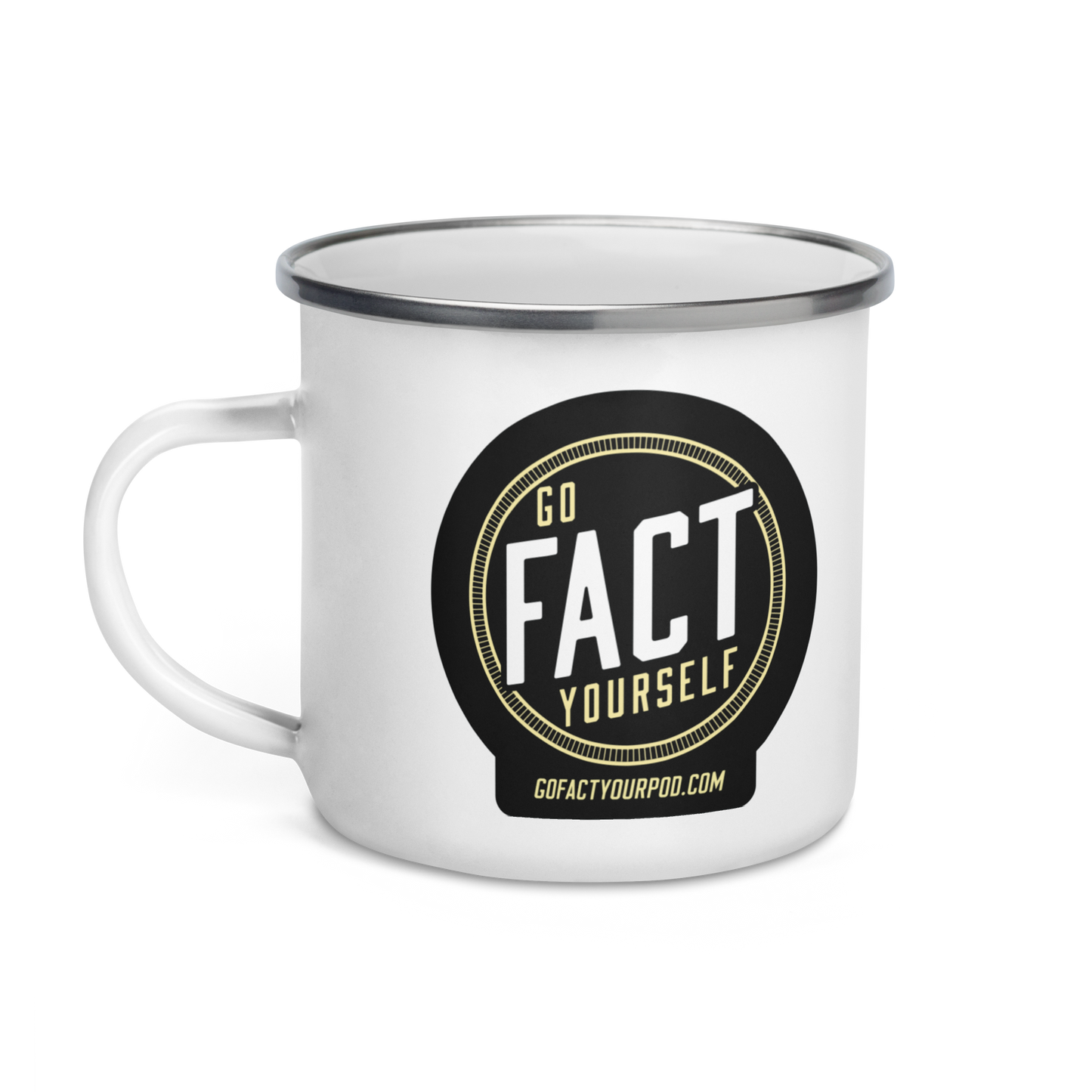 Clusterfact enamel mug