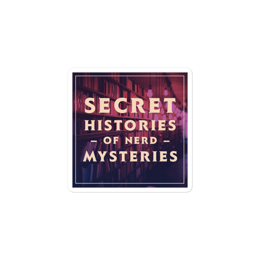 Nerd Mysteries logo sticker