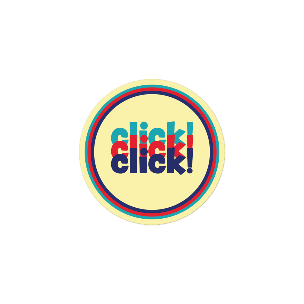 Clickz Click Click! Click! Click! sticker – MaxFunStore