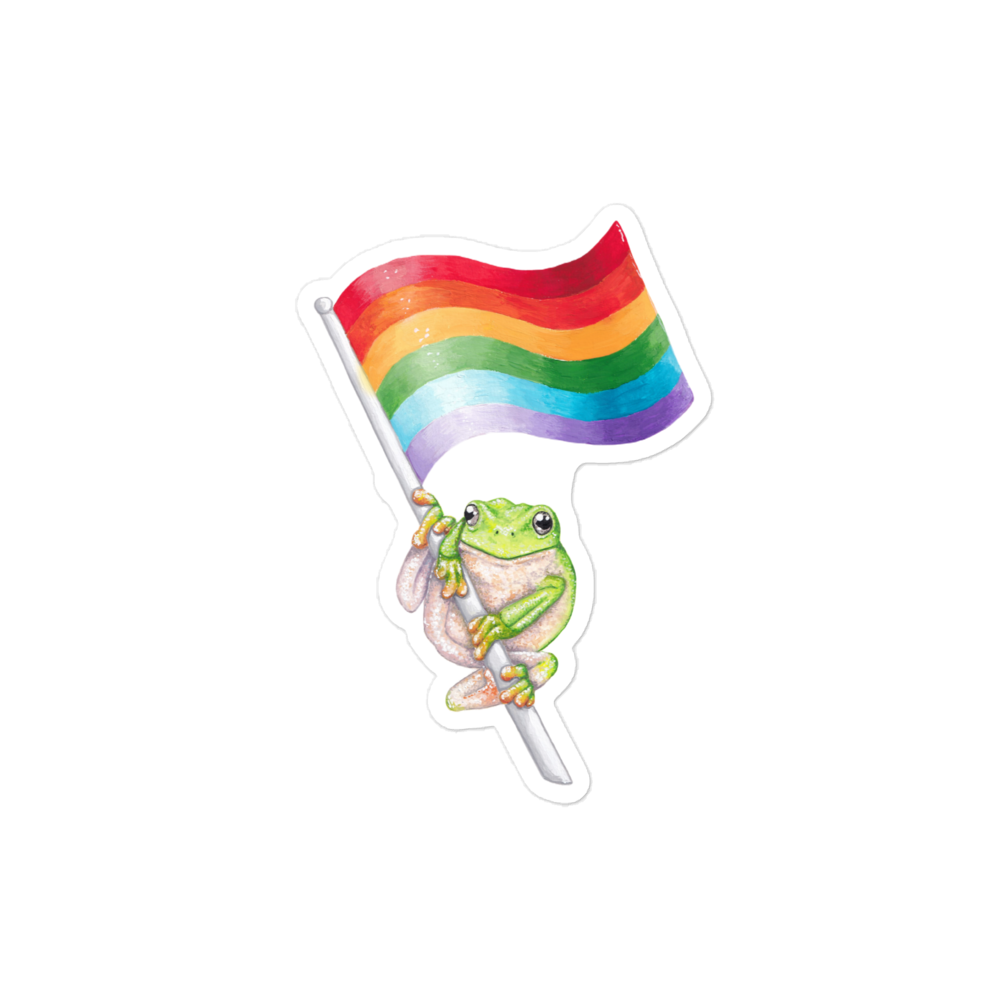 Frog Pride sticker