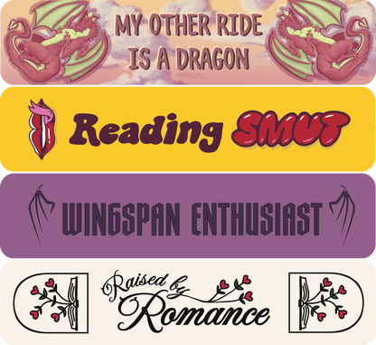 Reading Smut bookmark four-pack