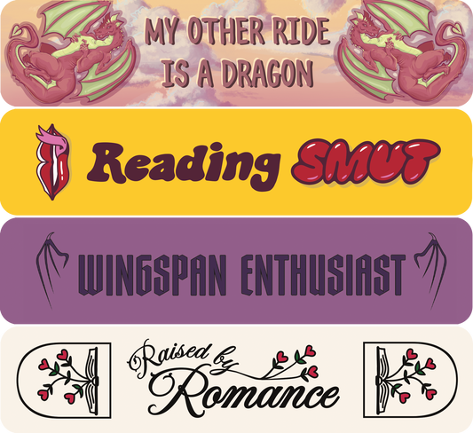 Reading Smut bookmark four-pack