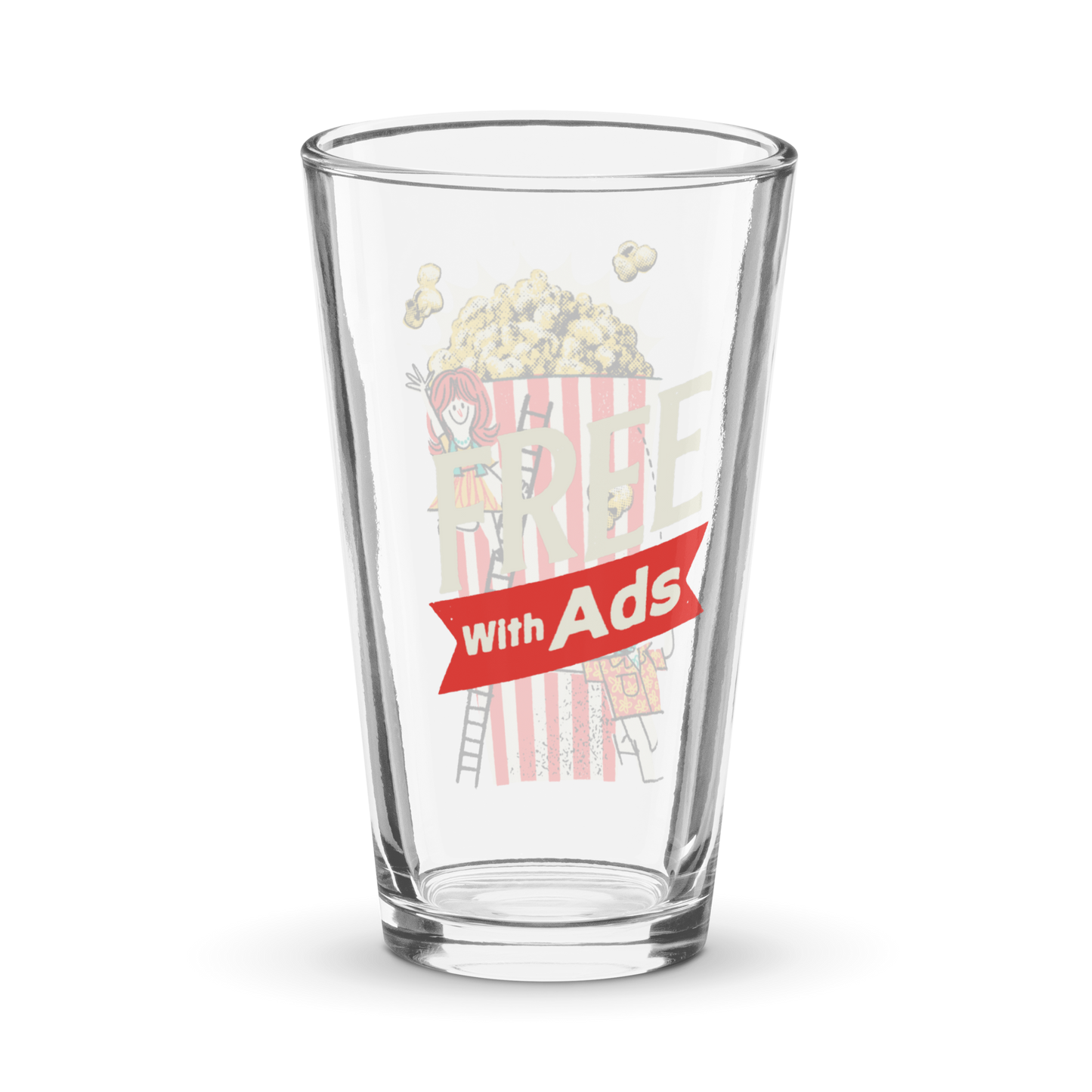 Popcorn pint glass