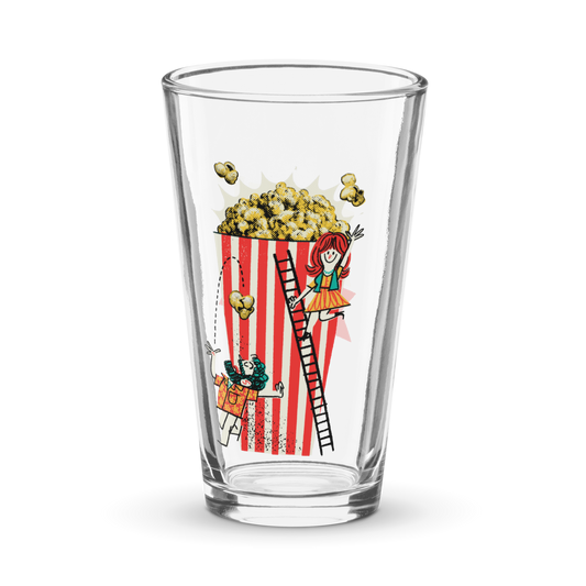 Popcorn pint glass