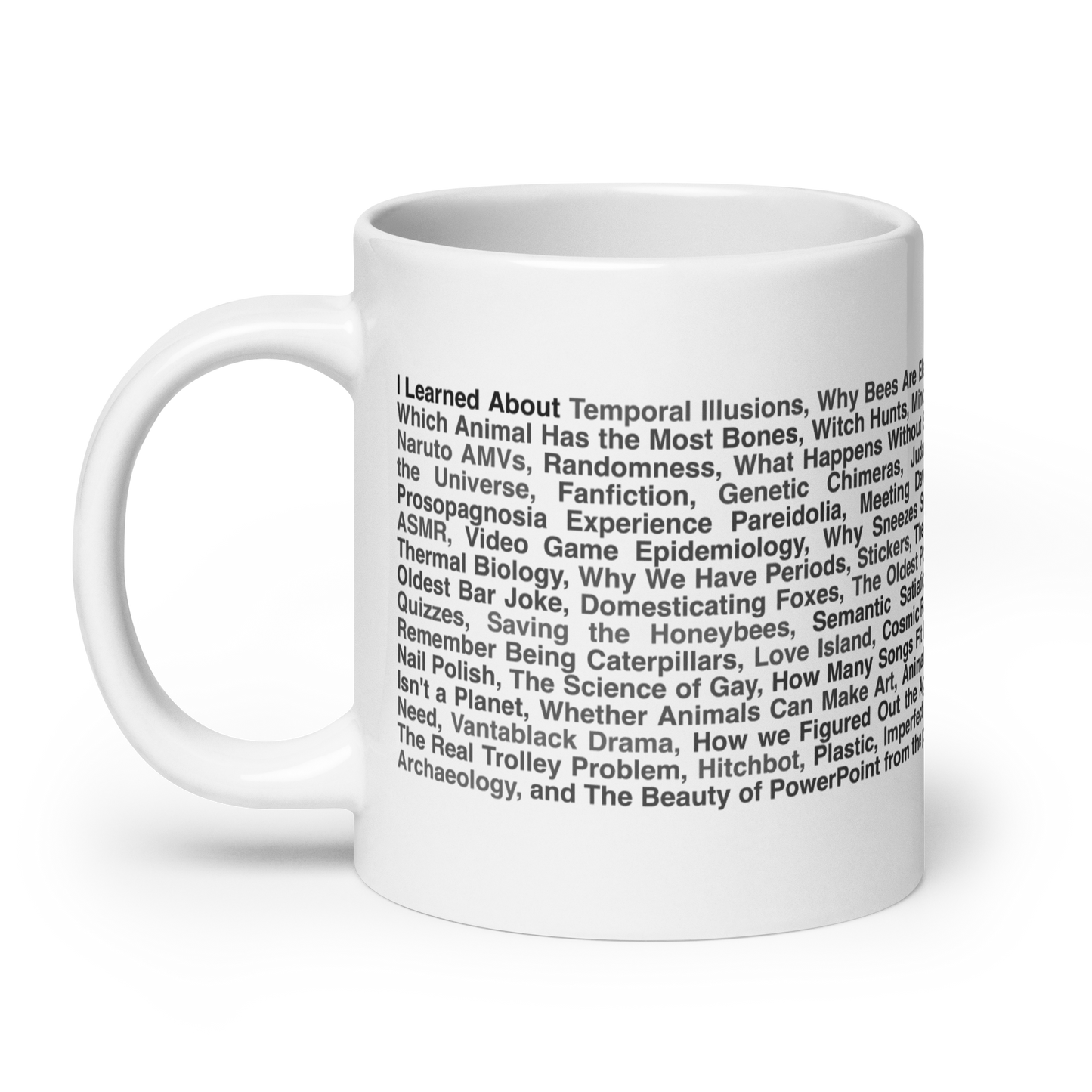 All Topics Year One mug