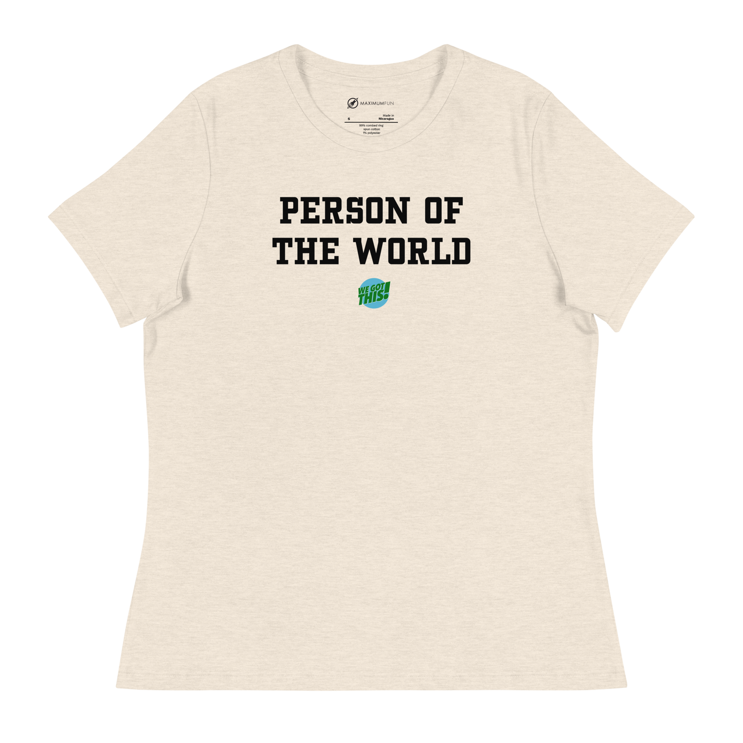 Person of the World T-shirt (fashion cut)