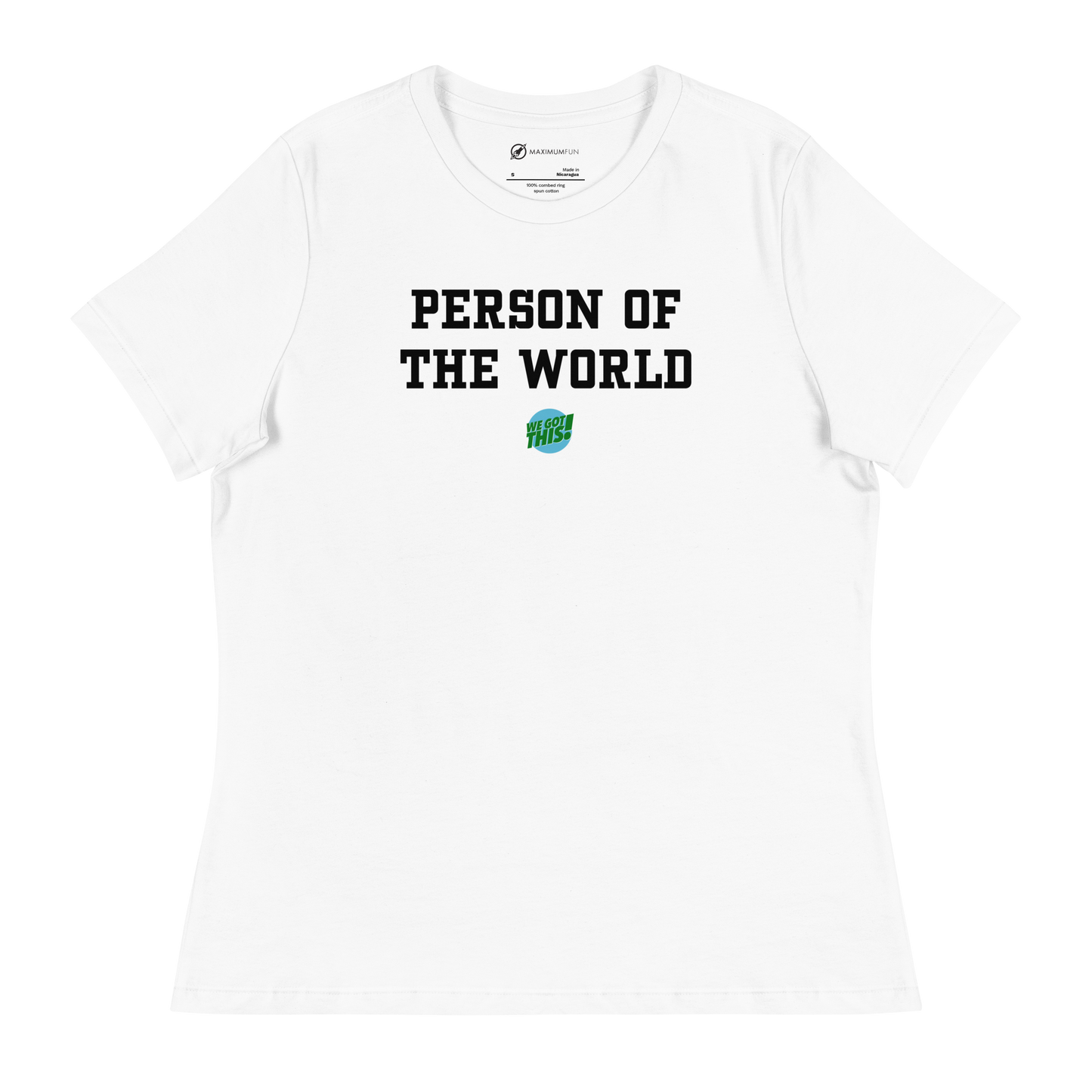 Person of the World T-shirt (fashion cut)