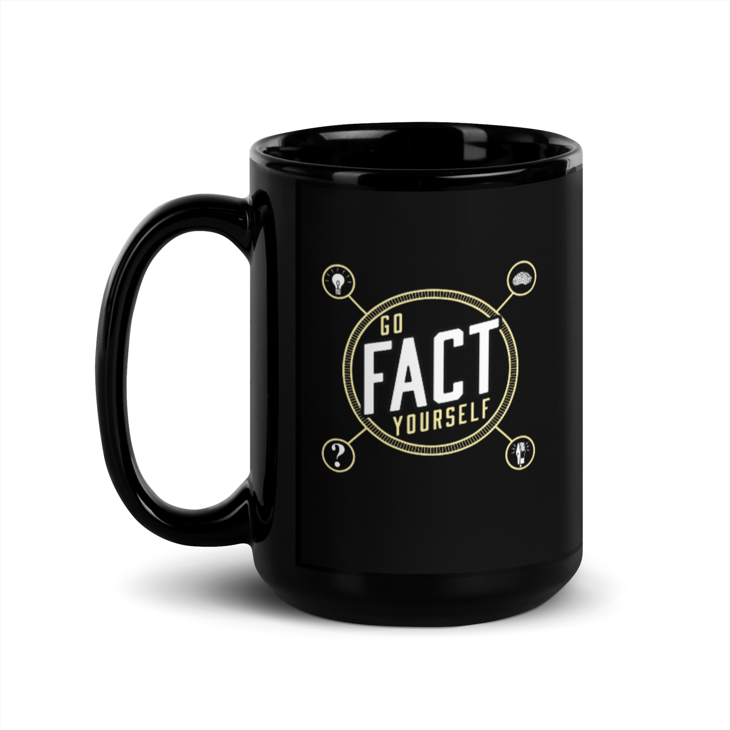 Go Fact Yourself logo mug