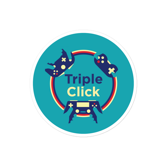 Triple Click logo sticker