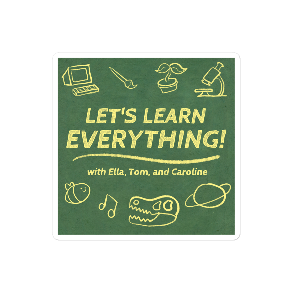 Let's Learn Everything! logo sticker