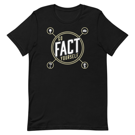Go Fact Yourself logo T-shirt